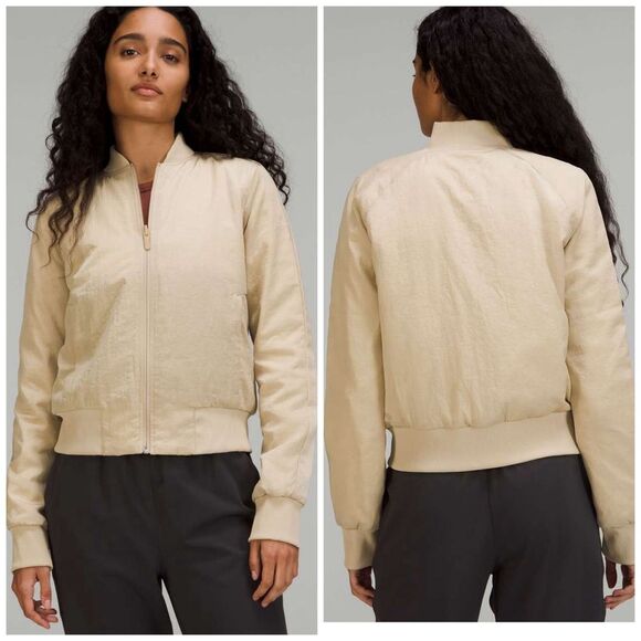 Lululemon Non-Stop Bomber Reversible Jacket in Tan Trench 10 - Picture 1 of 15